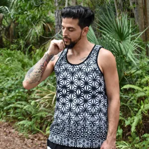 Fractal Flowers B&W Tank Top