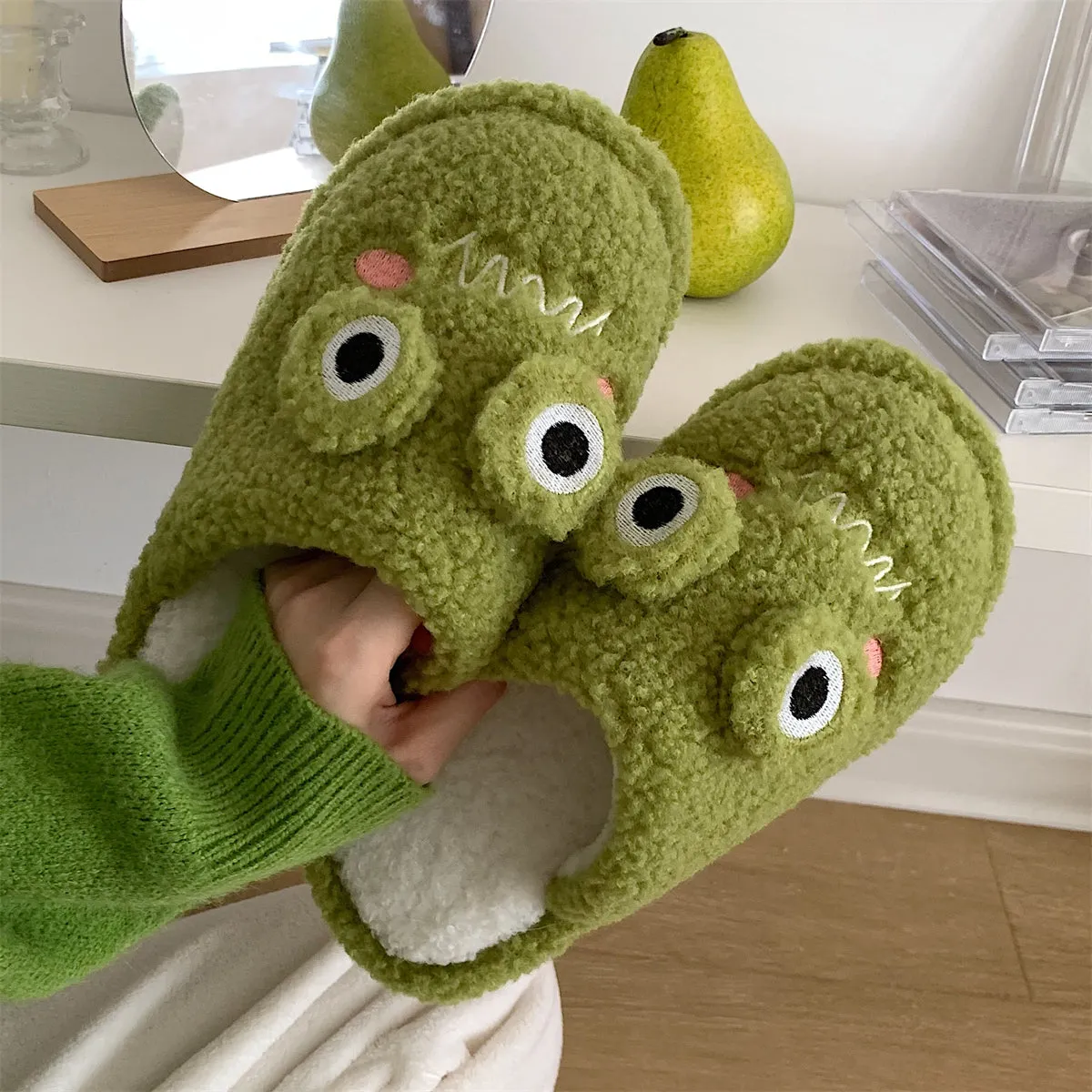 Frog Face Slippers