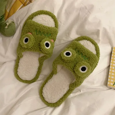 Frog Face Slippers