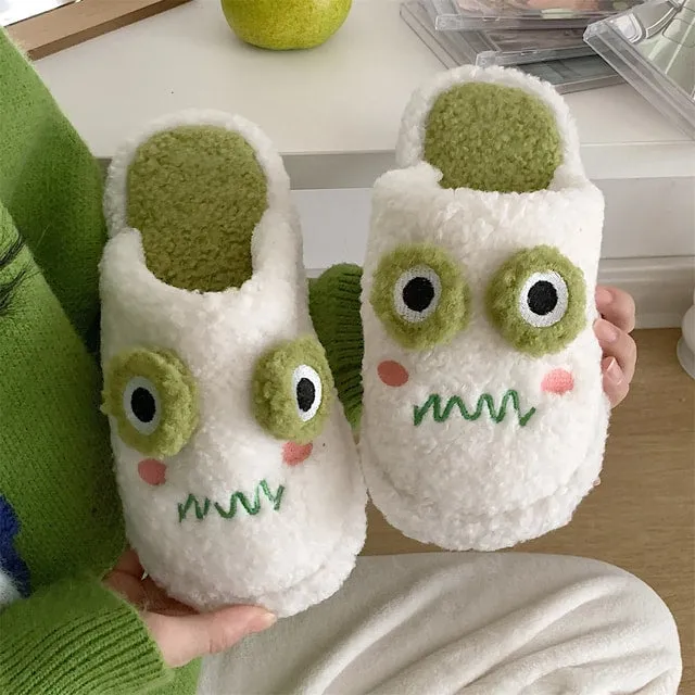 Frog Face Slippers