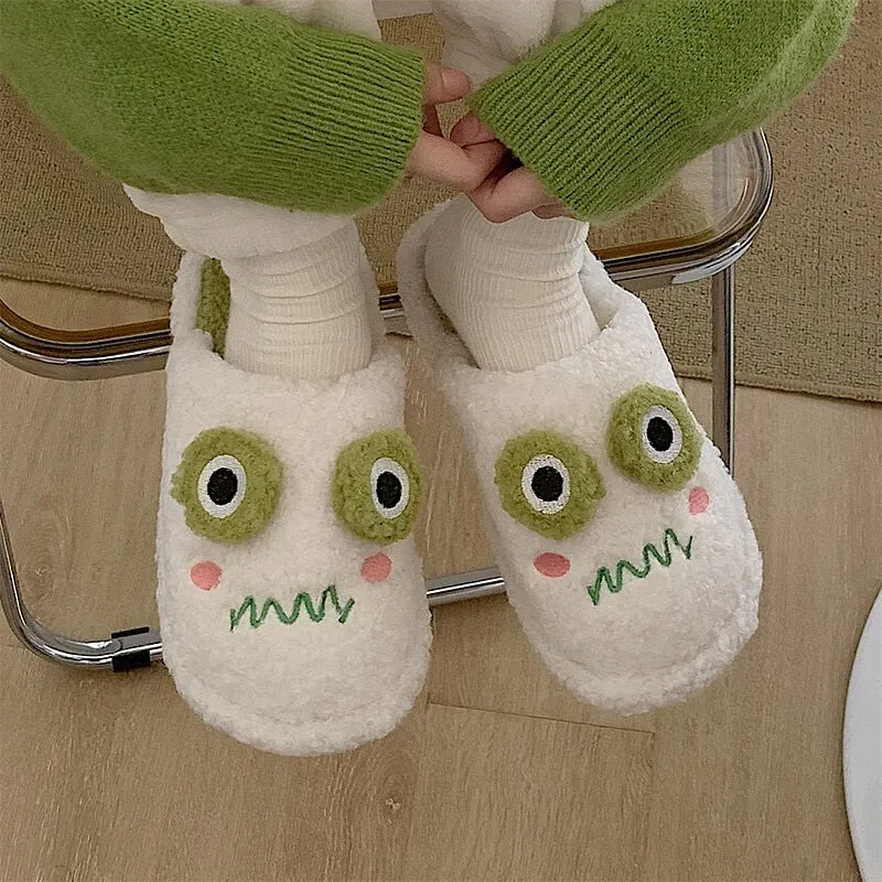 Frog Face Slippers