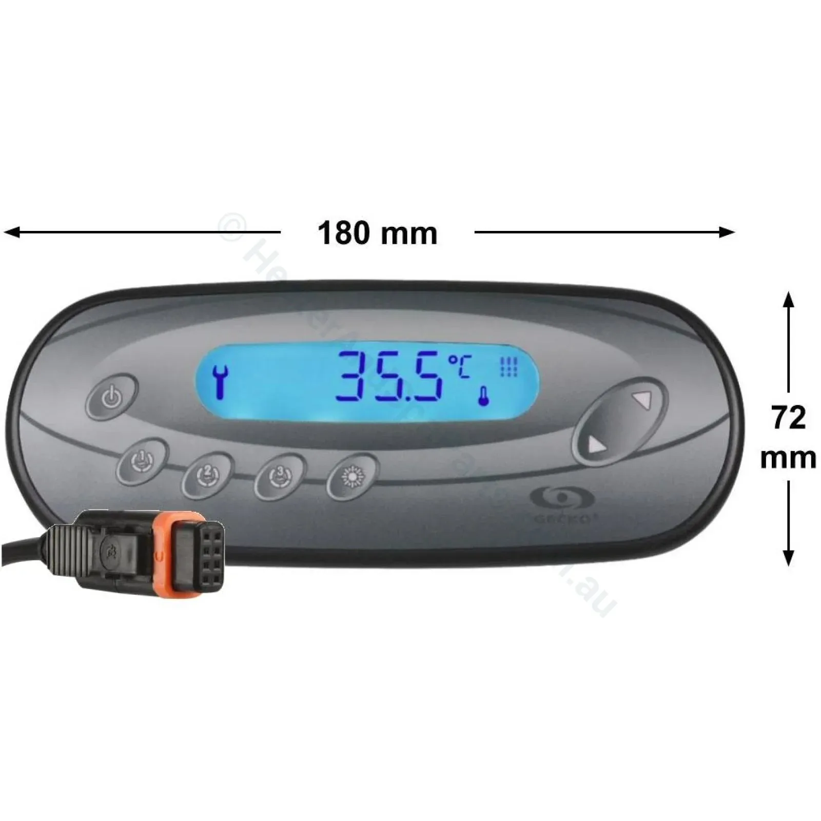 Gecko IN.K450 Touch Pad - Oval - 7 Button