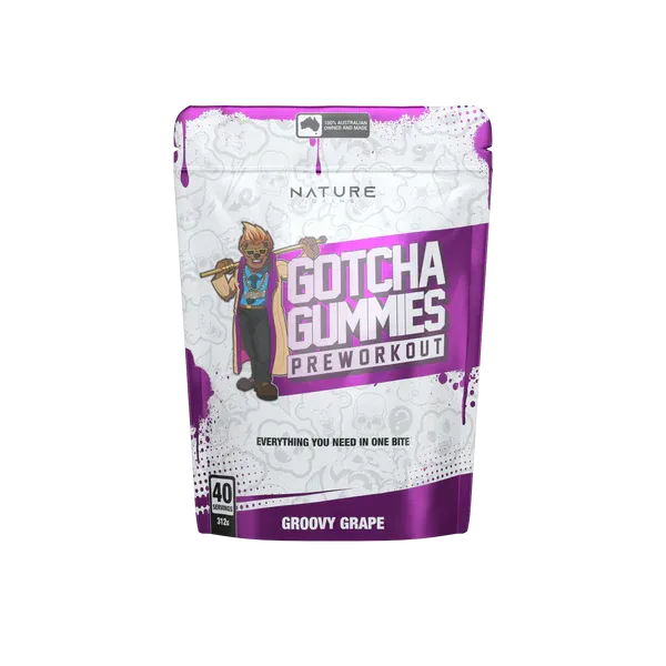 Gotcha Pre Workout Gummies by Nature Gains
