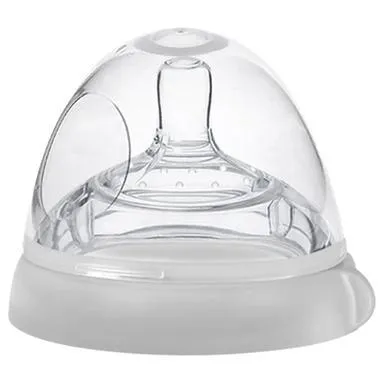 Haakaa Gen. 3 Silicone Baby Bottle Nipple Attachment - Grey