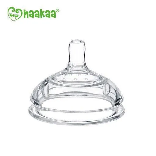 Haakaa Gen. 3 Silicone Baby Bottle Nipple Attachment - Grey
