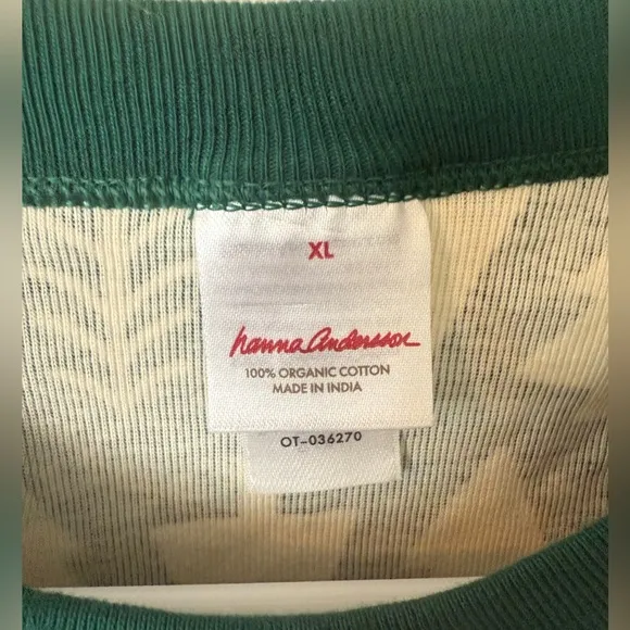 Hannah Andersson Organic Cotton Pajama set XL