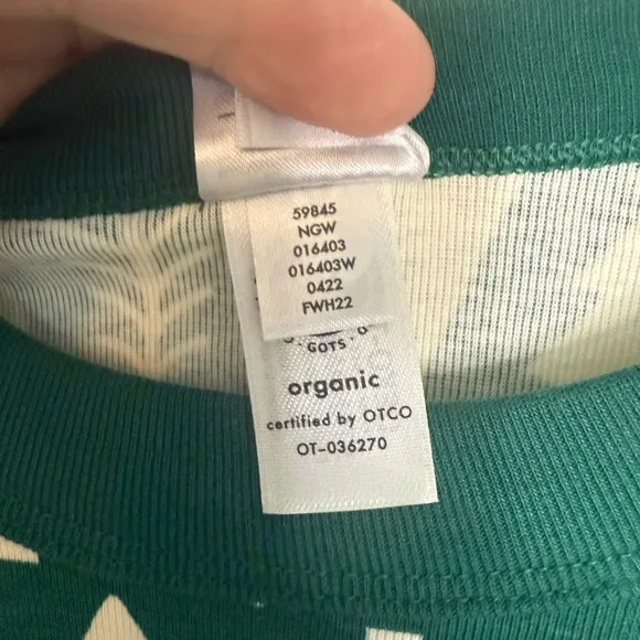 Hannah Andersson Organic Cotton Pajama set XL
