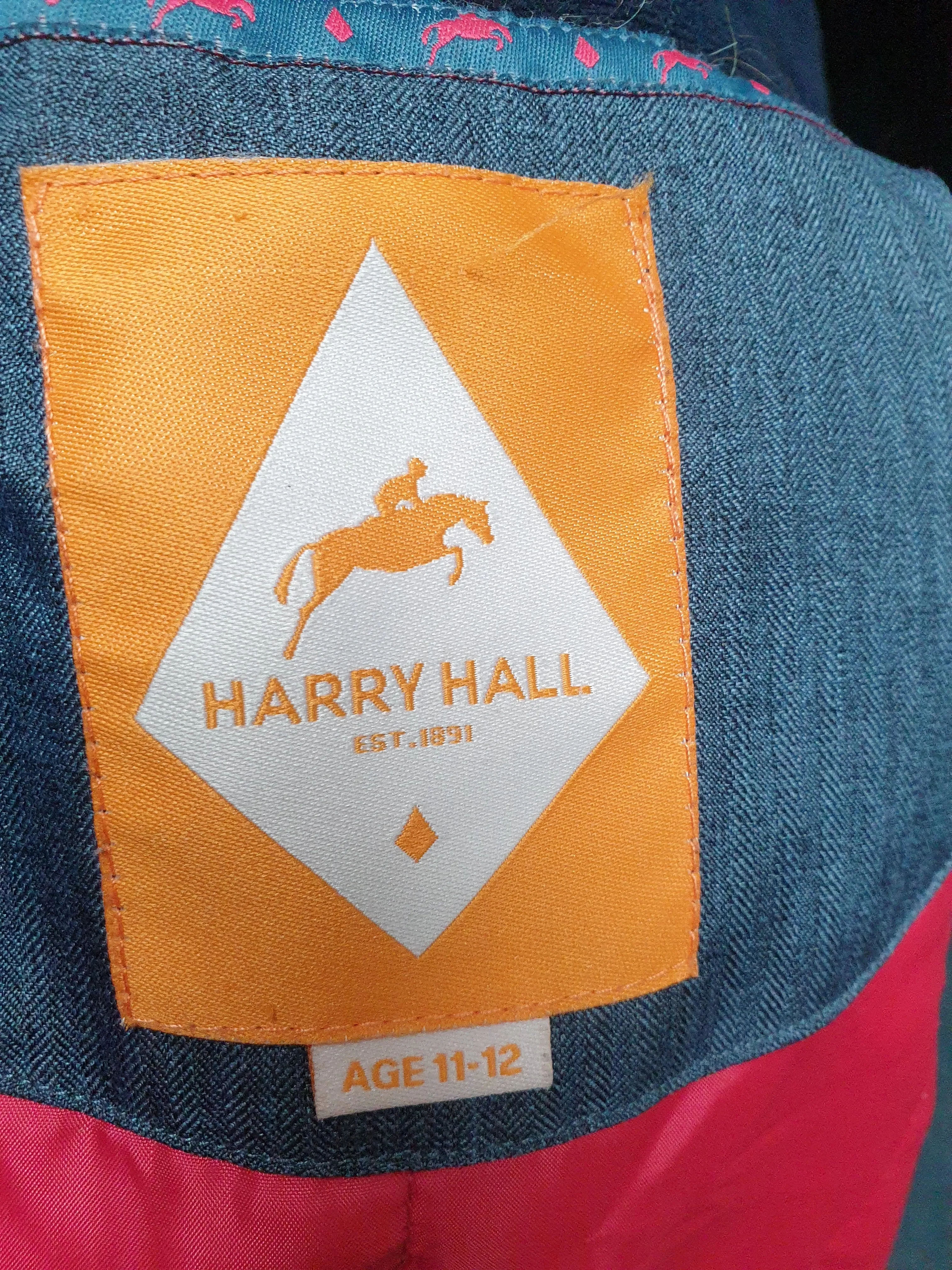 Harry Hall Age 11-12 Navy  padded coat FREE POSTAGE🟢