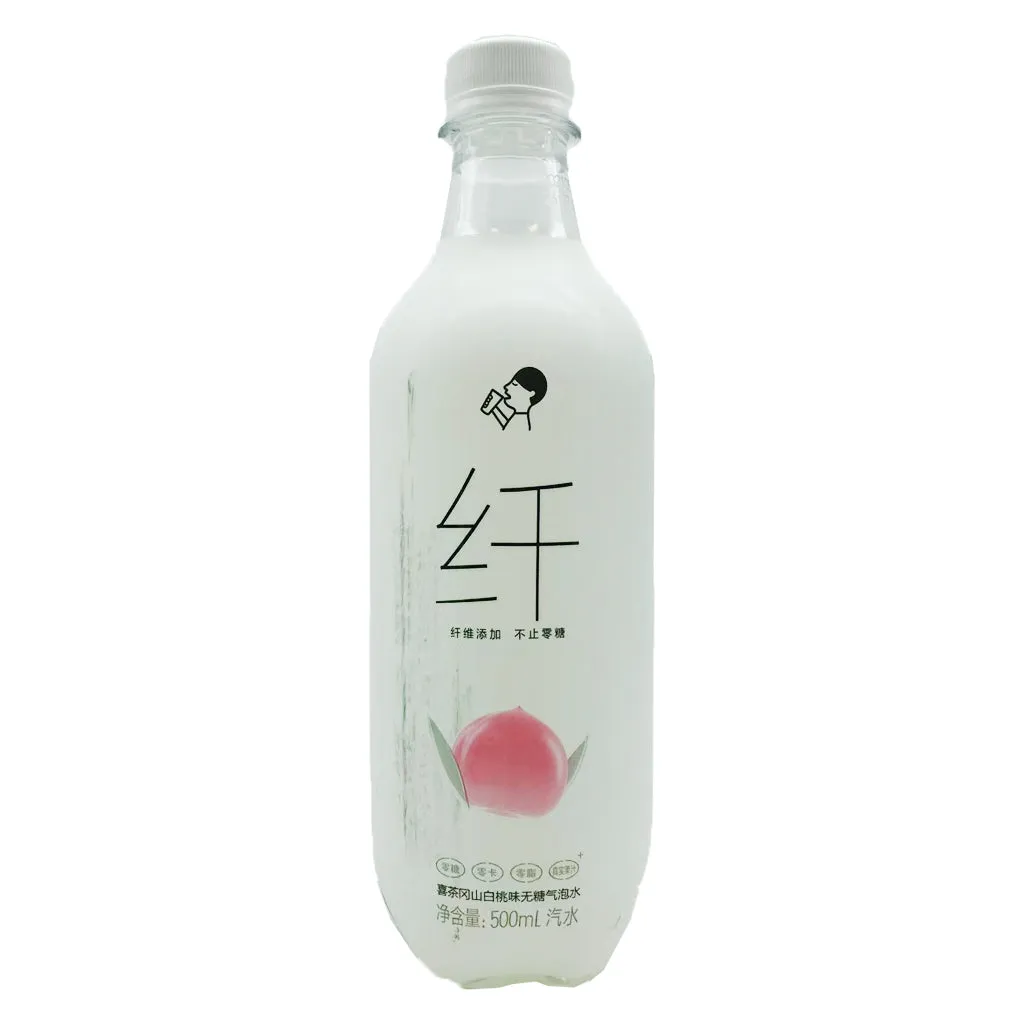 Heytea Okayama White Peach Sugar Free Soda 500ml ~ 喜茶岡山白桃味無糖氣泡水 500ml