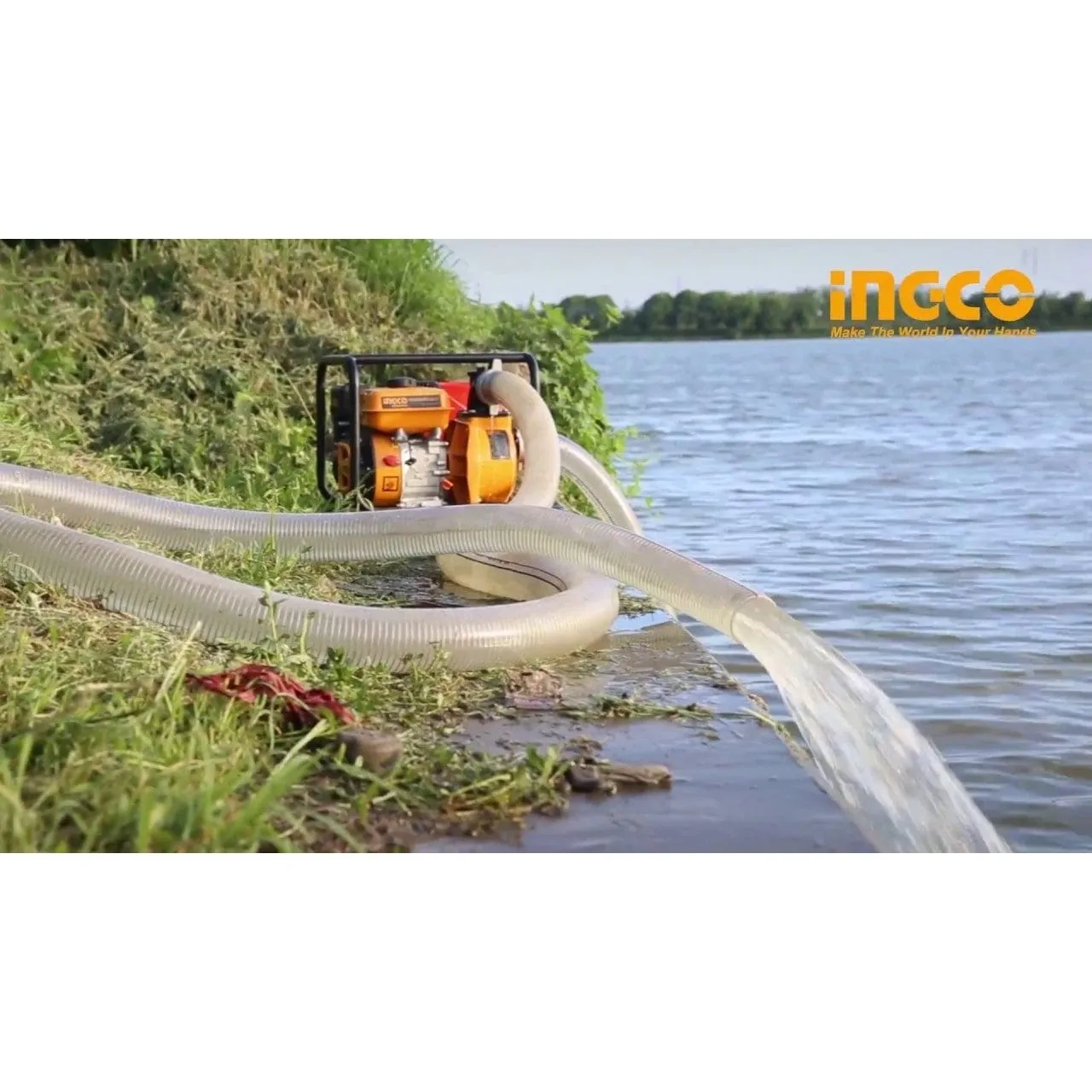 Ingco 3" Gasoline Water Pump with 7.0HP Engine - GWP302