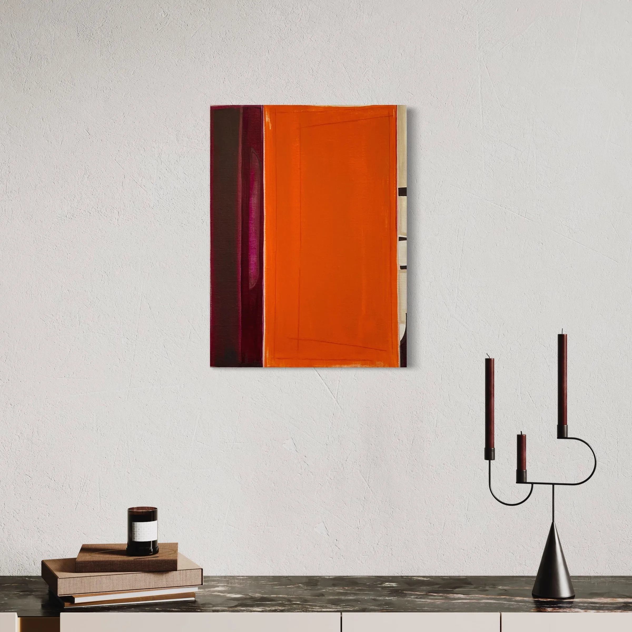 Interstices (burnt orange)