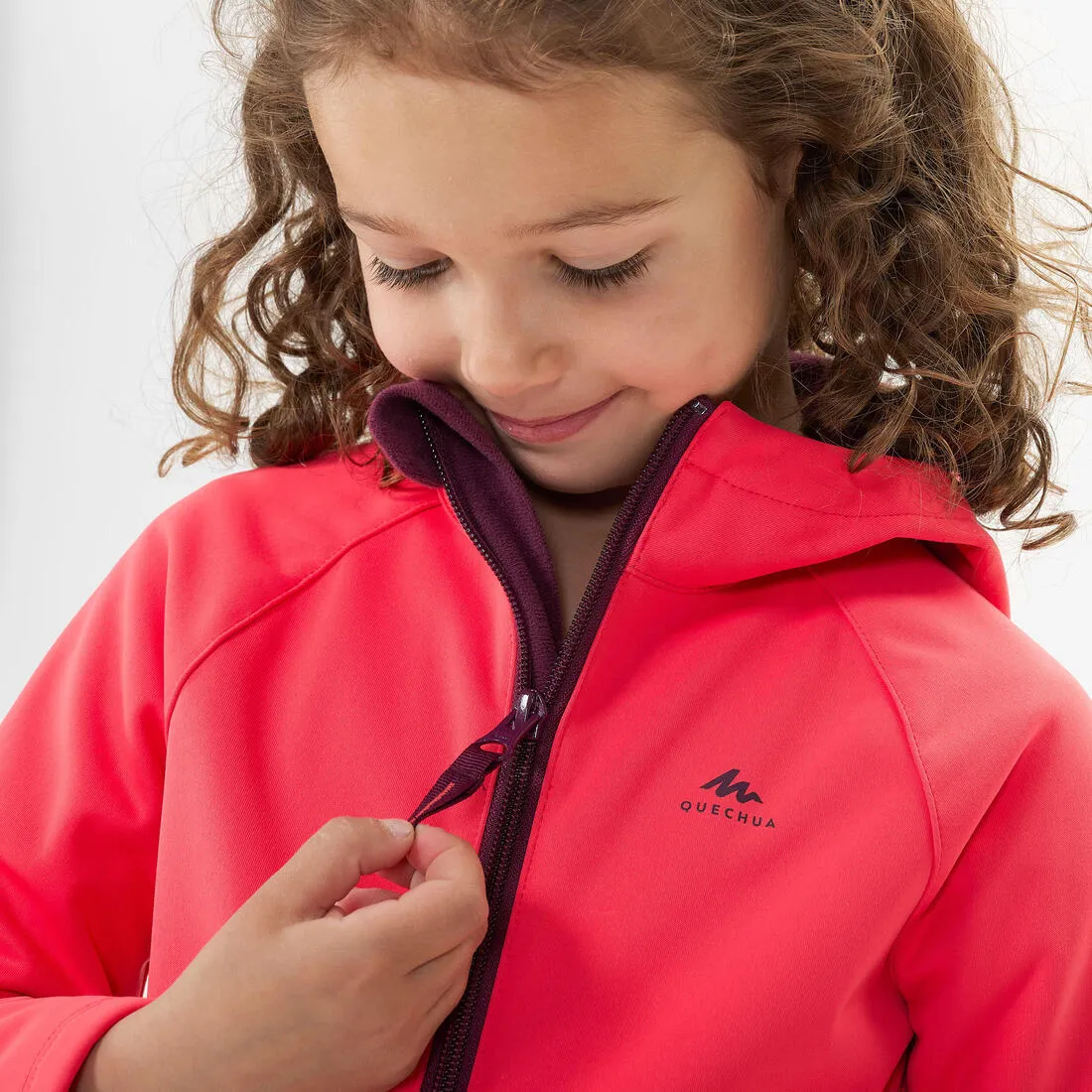 Kids’ Softshell Hiking Jacket MH550 2-6 Years