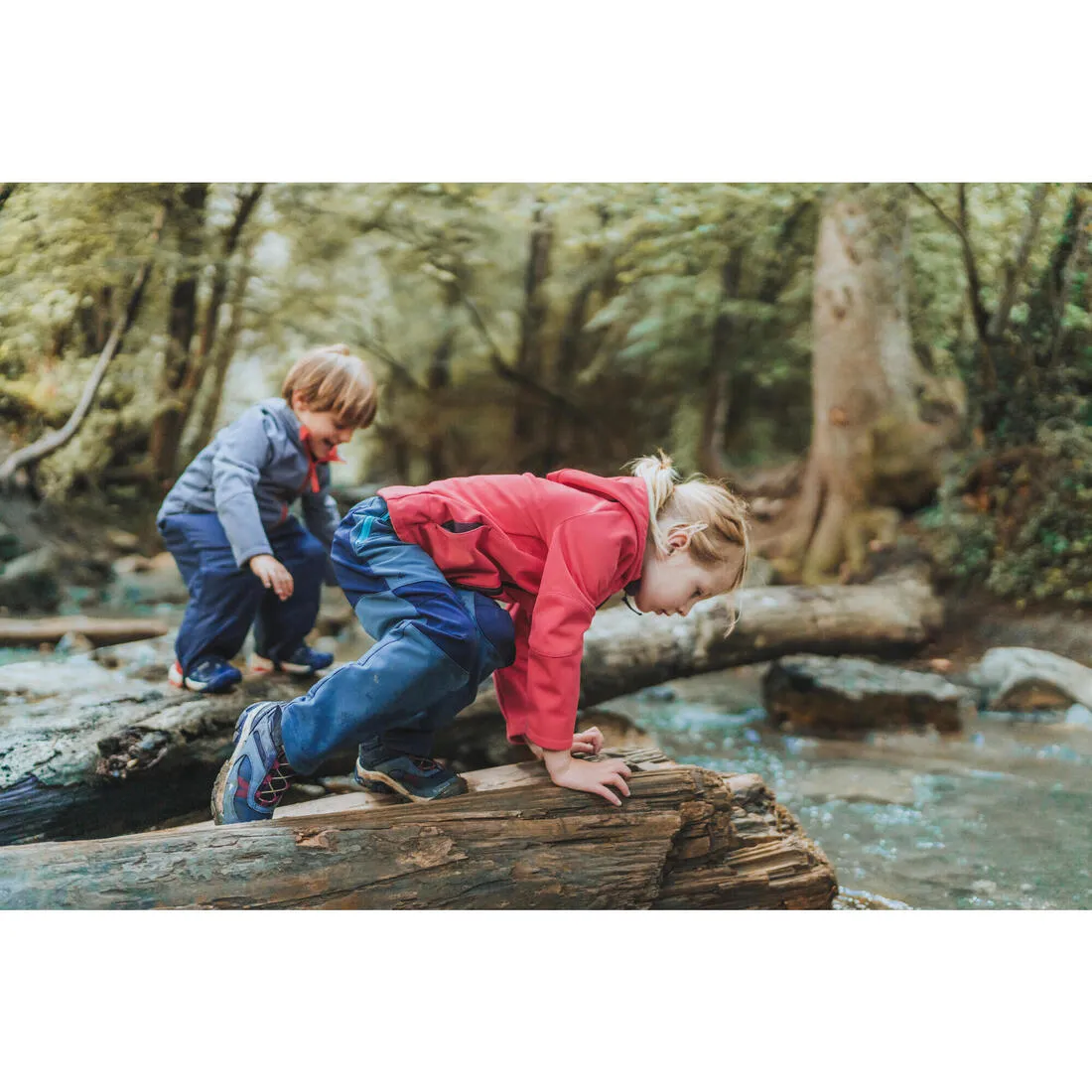Kids’ Softshell Hiking Jacket MH550 2-6 Years