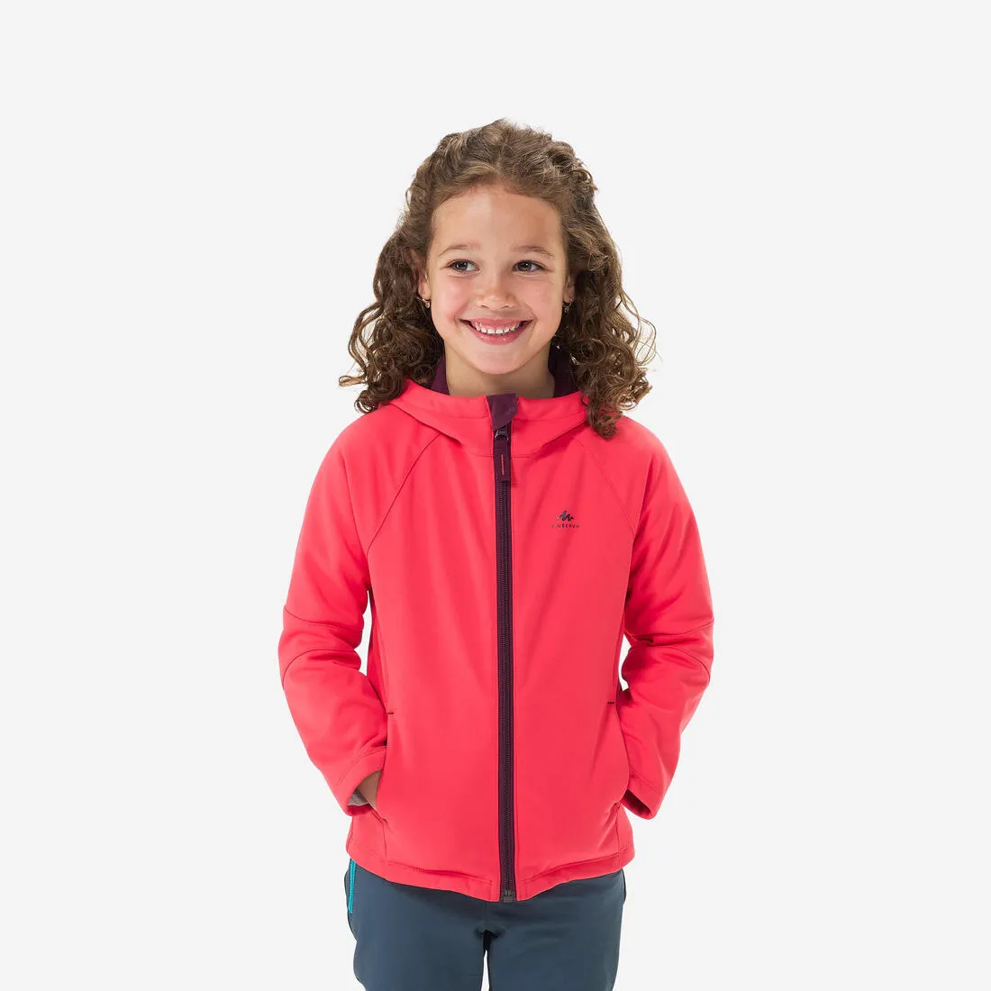 Kids’ Softshell Hiking Jacket MH550 2-6 Years