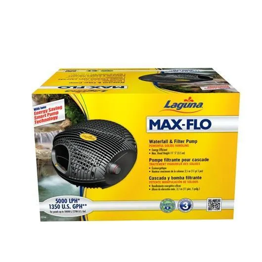 Laguna MAX-FLO Solids Handling Waterfall & Filter Pump