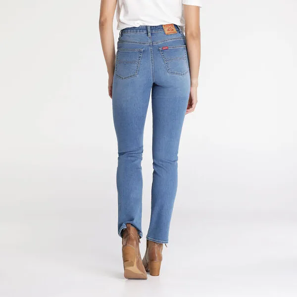 Lee Riders Classic High Straight Leg Ladies Jean Light Indigo