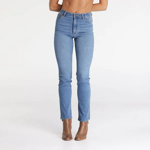 Lee Riders Classic High Straight Leg Ladies Jean Light Indigo