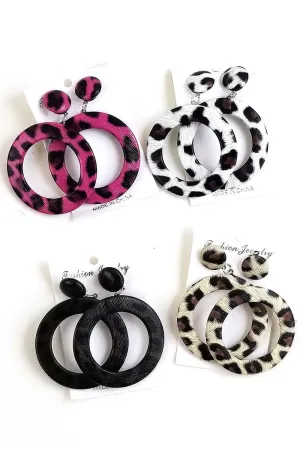 Leopard Dangle Earring