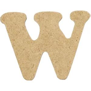 Letters 4cm Pre Punched x 10 - Initial W