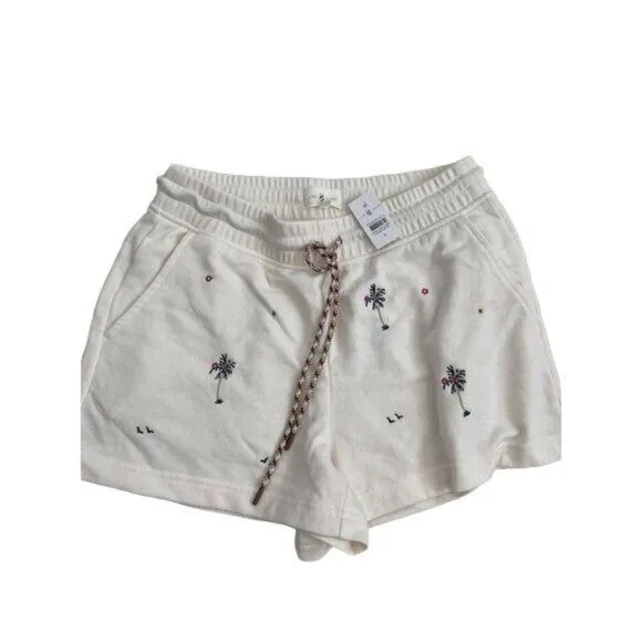 Lou &amp; Grey Paradise Palm Cozy Cotton Terry Shorts
