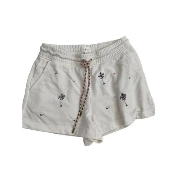 Lou &amp; Grey Paradise Palm Cozy Cotton Terry Shorts