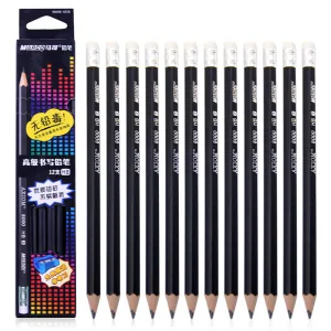 Marco High quality Profession Drawing pencil with rubber lapis- HB, 12pcs/set x2