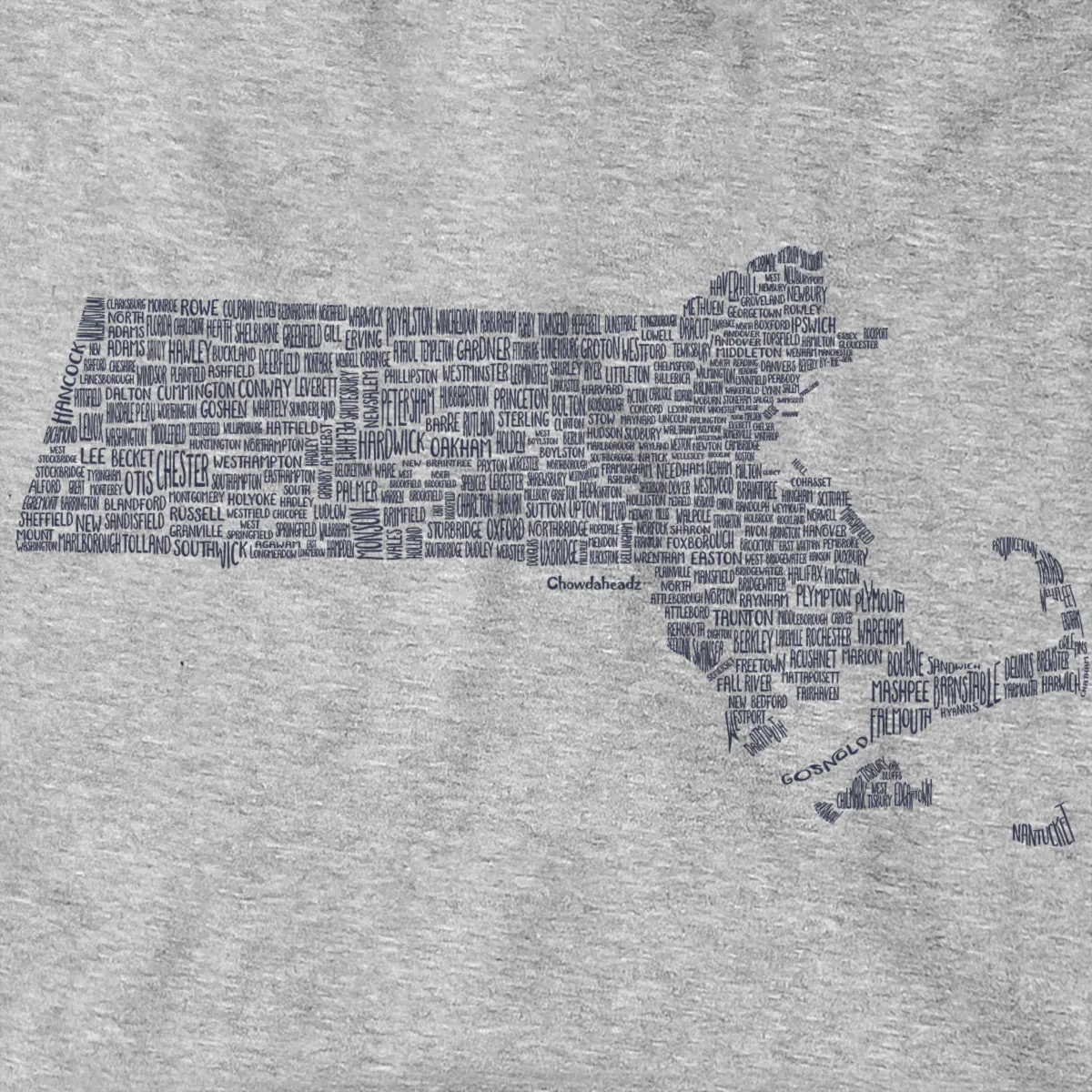 Massachusetts Cities & Towns Hoodie