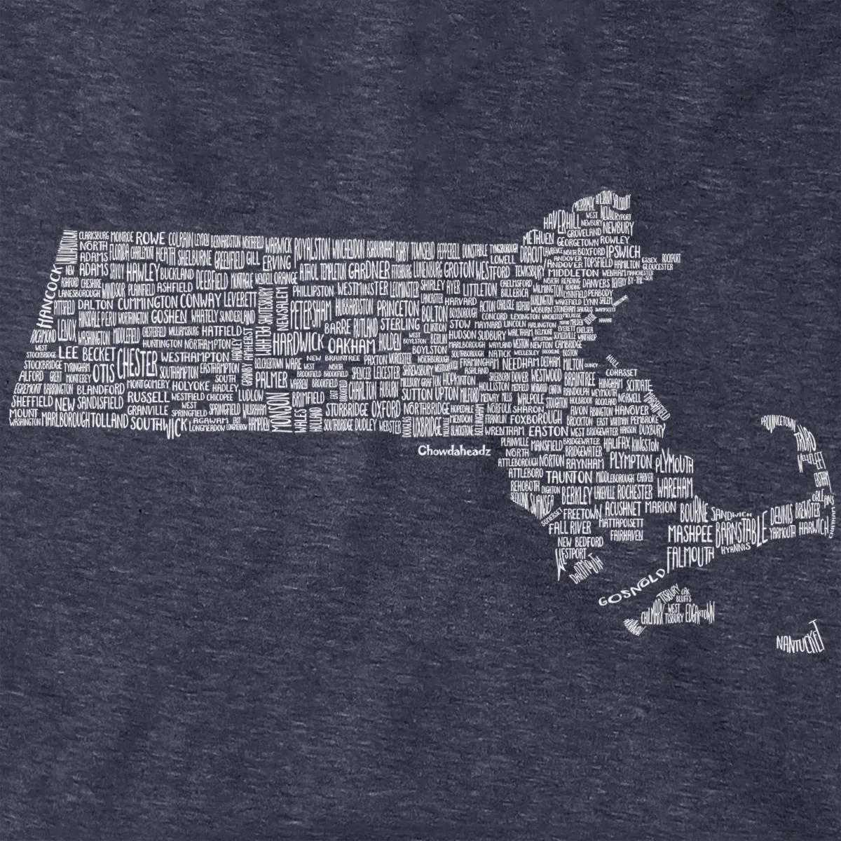 Massachusetts Cities & Towns Hoodie