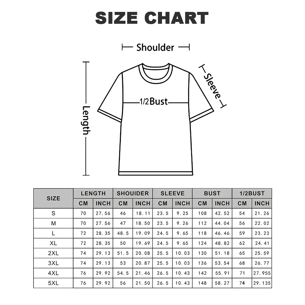 Men's Geometric Cartoon Character Round Neck Casual T-Shirt 2403000268