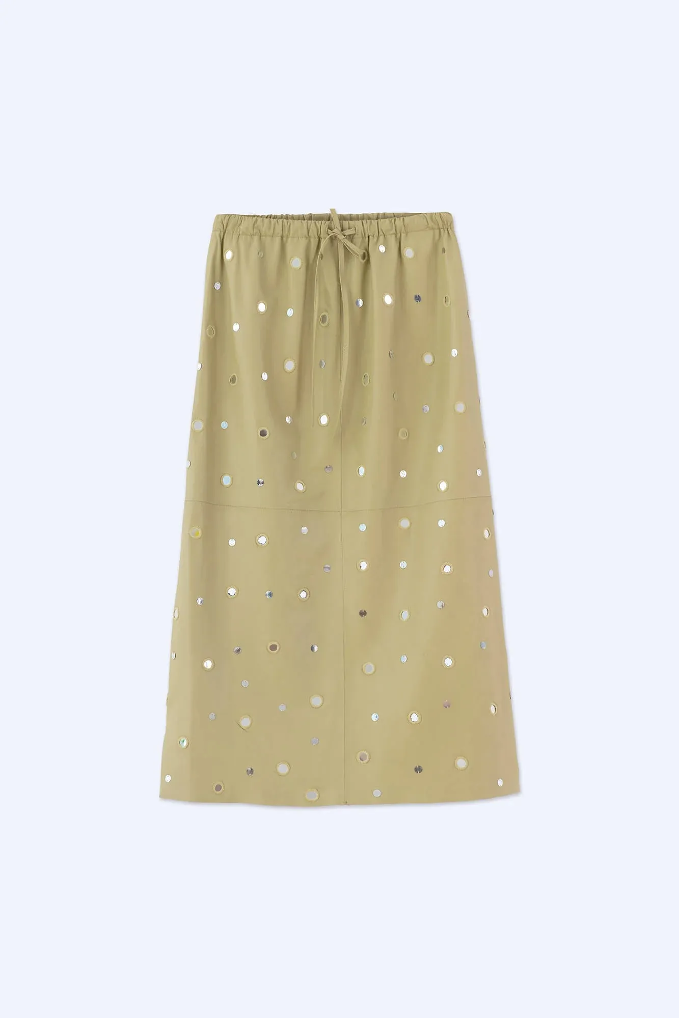 MIRRORED LEATHER SKIRT