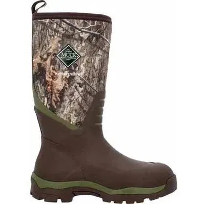 Muck Men's Pathfinder 15" Soft Toe Waterproof Tall Work Boot- Mossy Oak- MPFMDNA