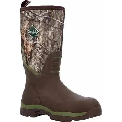 Muck Men's Pathfinder 15" Soft Toe Waterproof Tall Work Boot- Mossy Oak- MPFMDNA