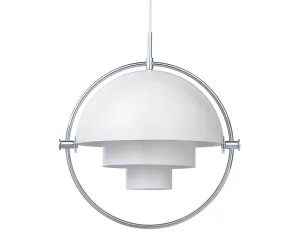 Multi-Light Pendant - Chrome / White Semi Matte