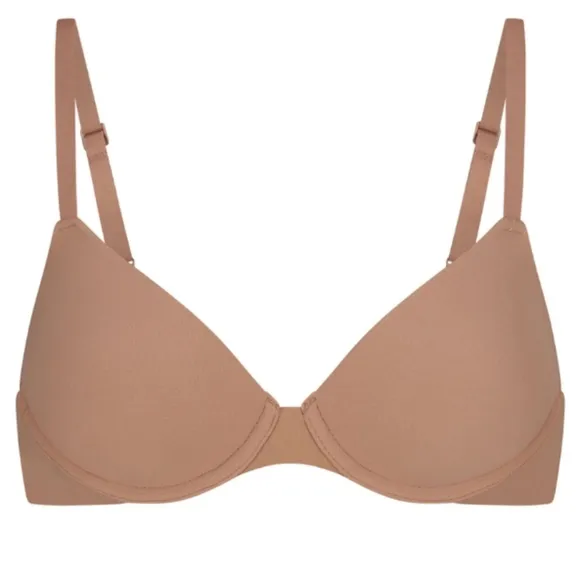 NWT SKIMS Fits Everybody T-Shirt Demi Bra in Sienna