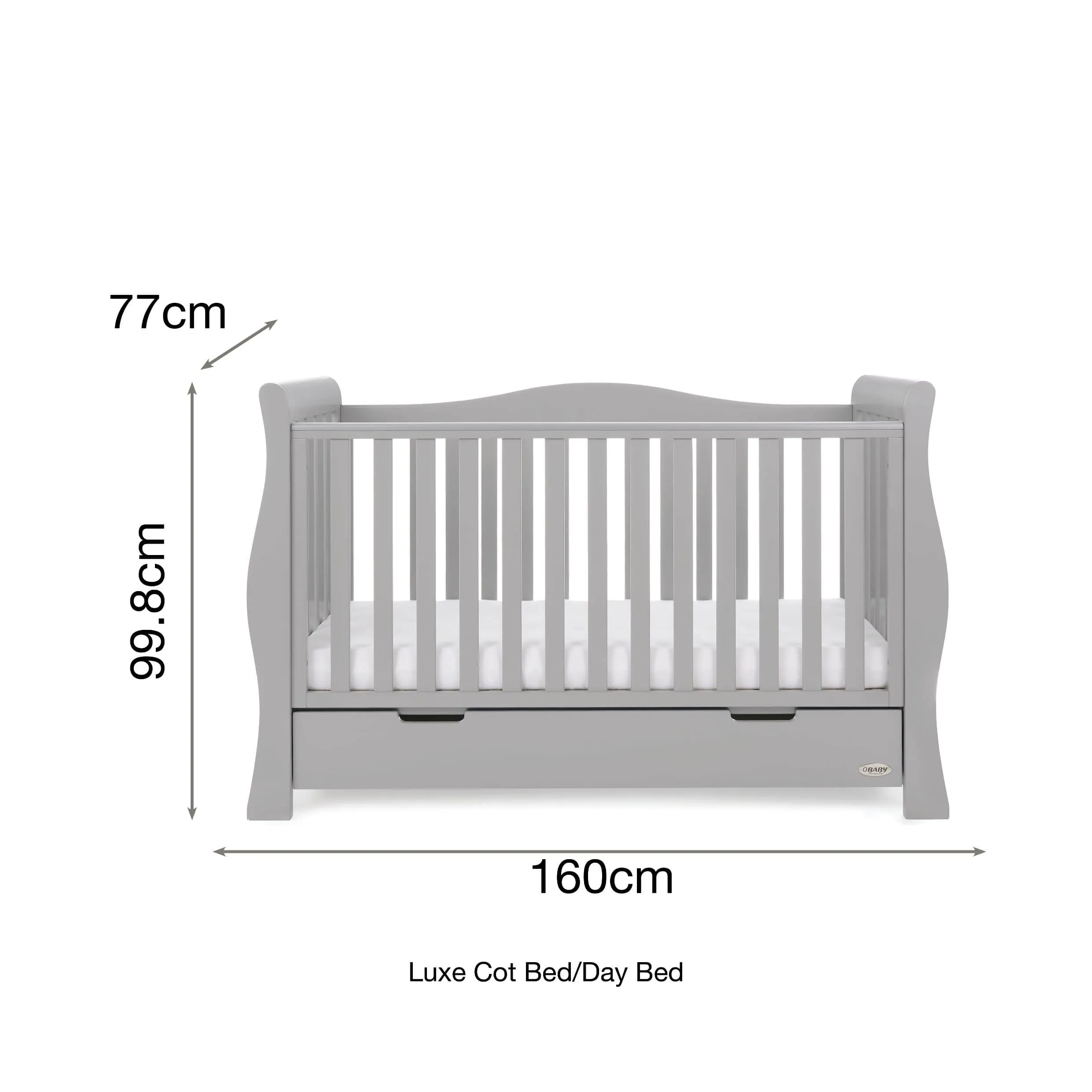 Obaby Stamford Luxe 2 Piece Room Set Warm Grey