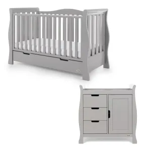 Obaby Stamford Luxe 2 Piece Room Set Warm Grey