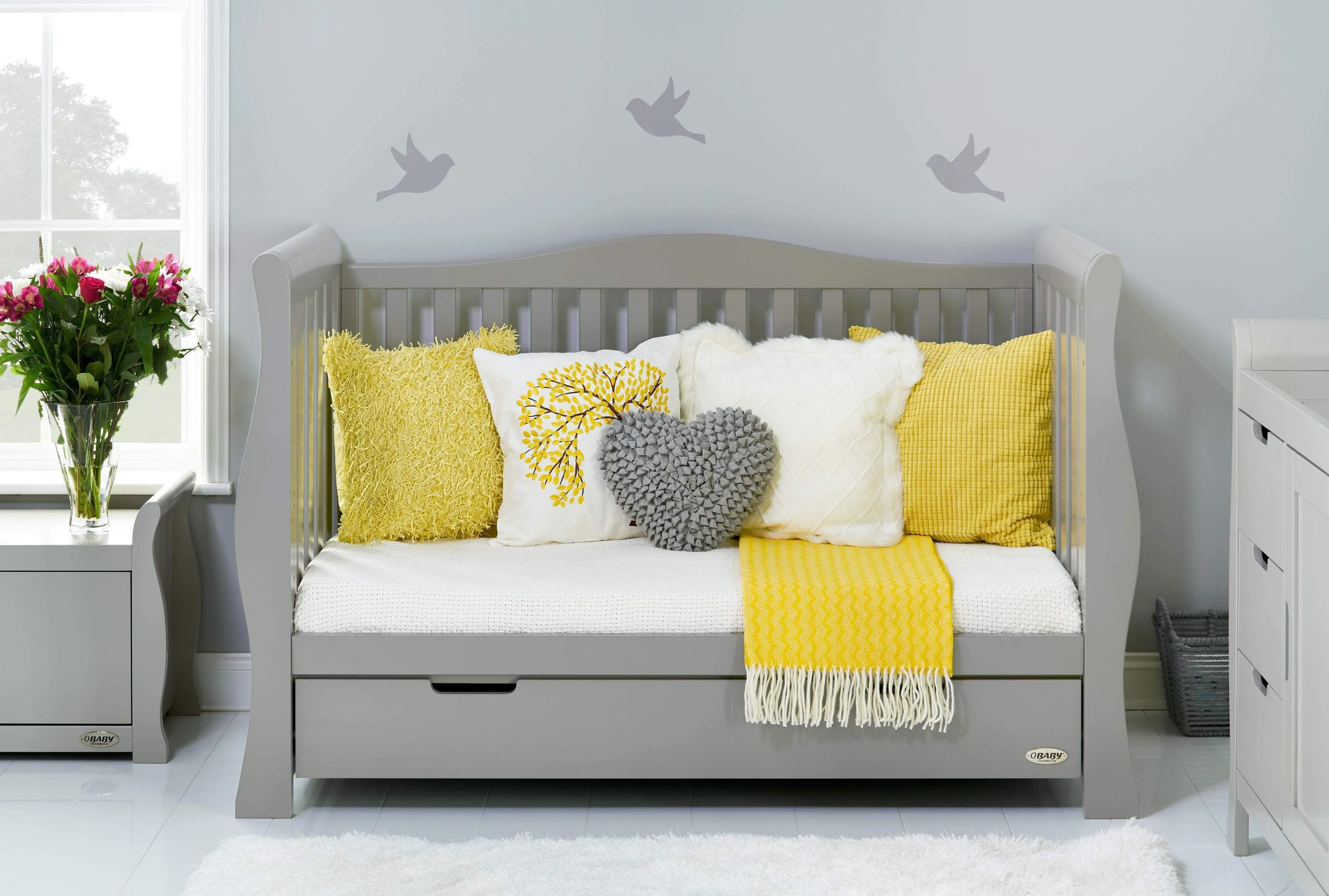 Obaby Stamford Luxe 2 Piece Room Set Warm Grey