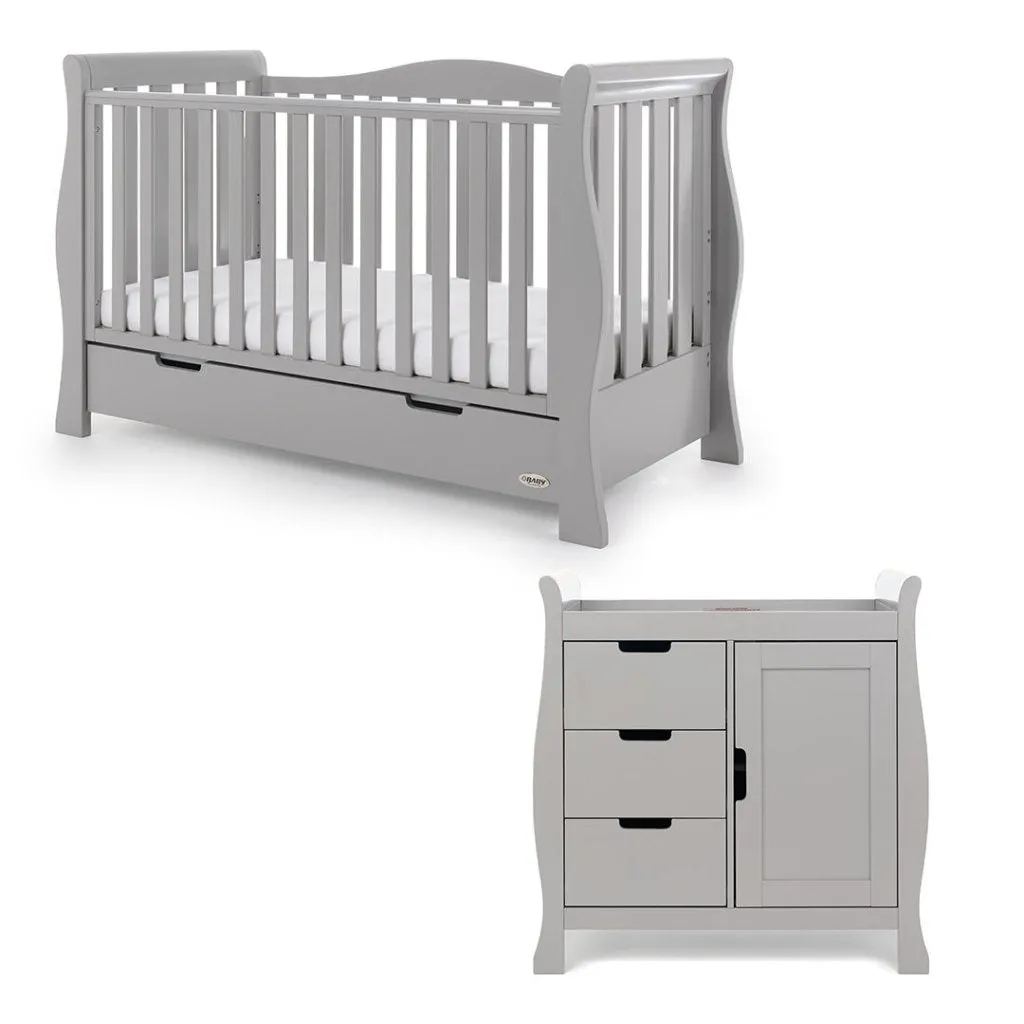 OBABY Stamford Luxe 2 Piece Room Set - Warm Grey