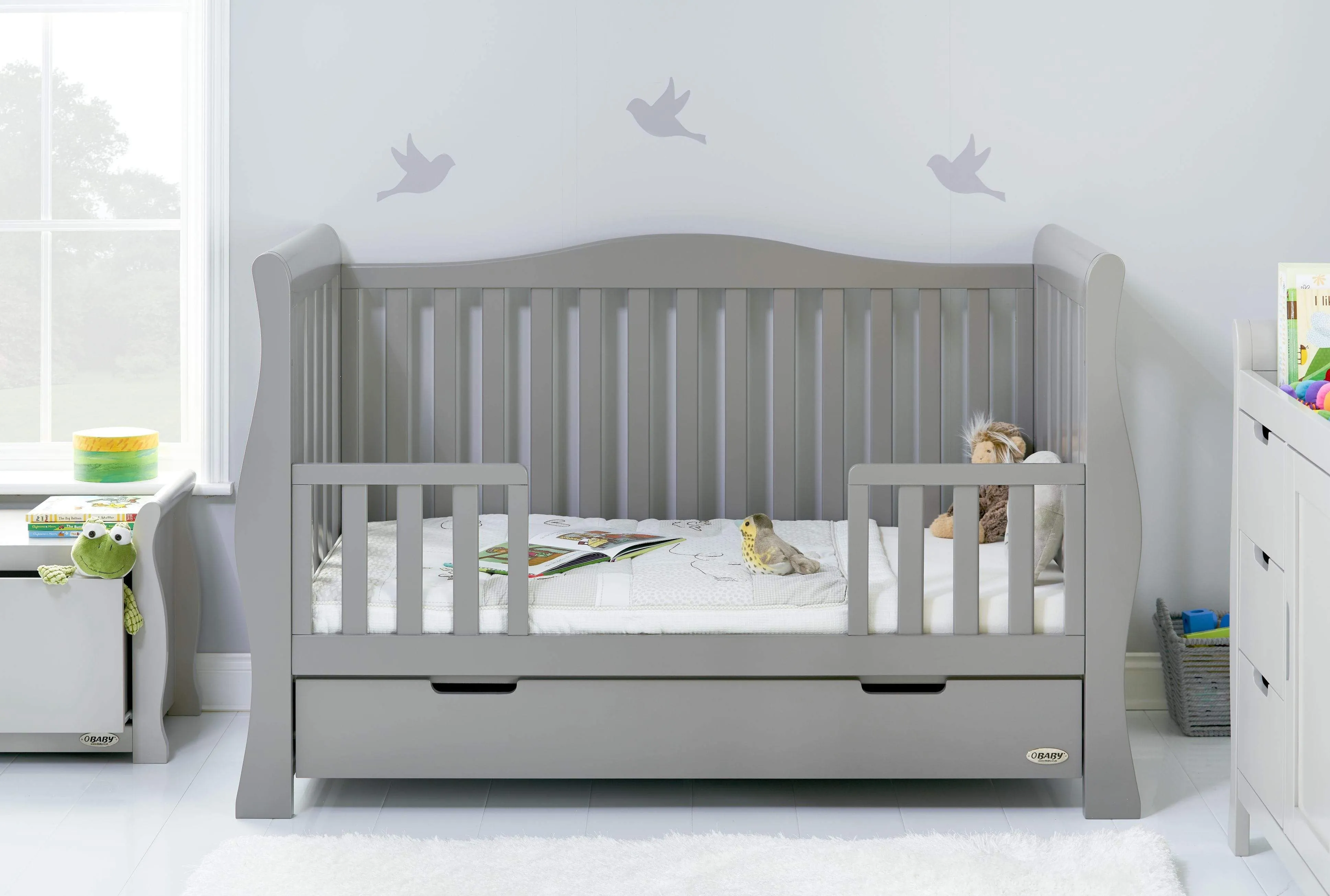Obaby Stamford Luxe 2 Piece Room Set Warm Grey