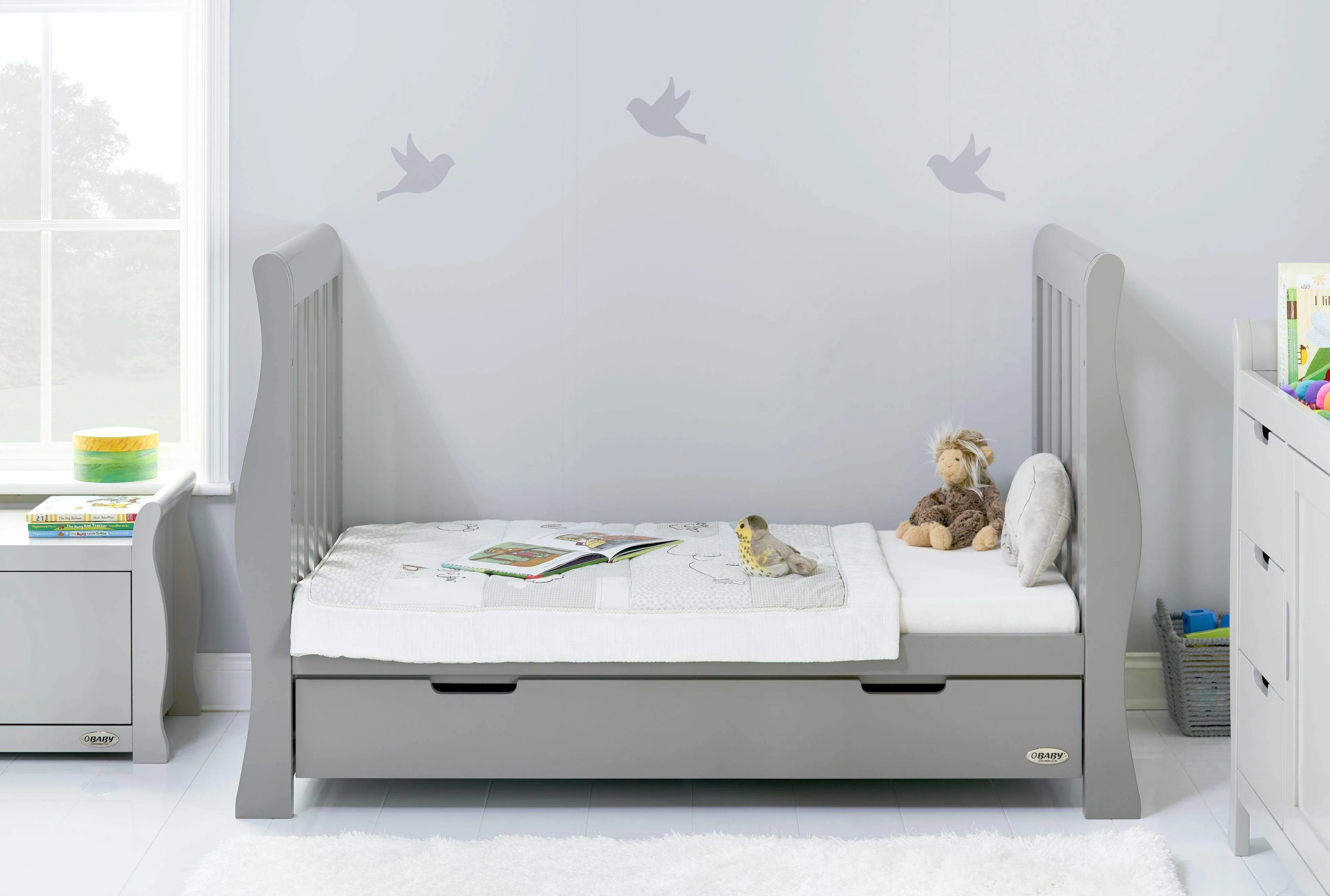Obaby Stamford Luxe 2 Piece Room Set Warm Grey