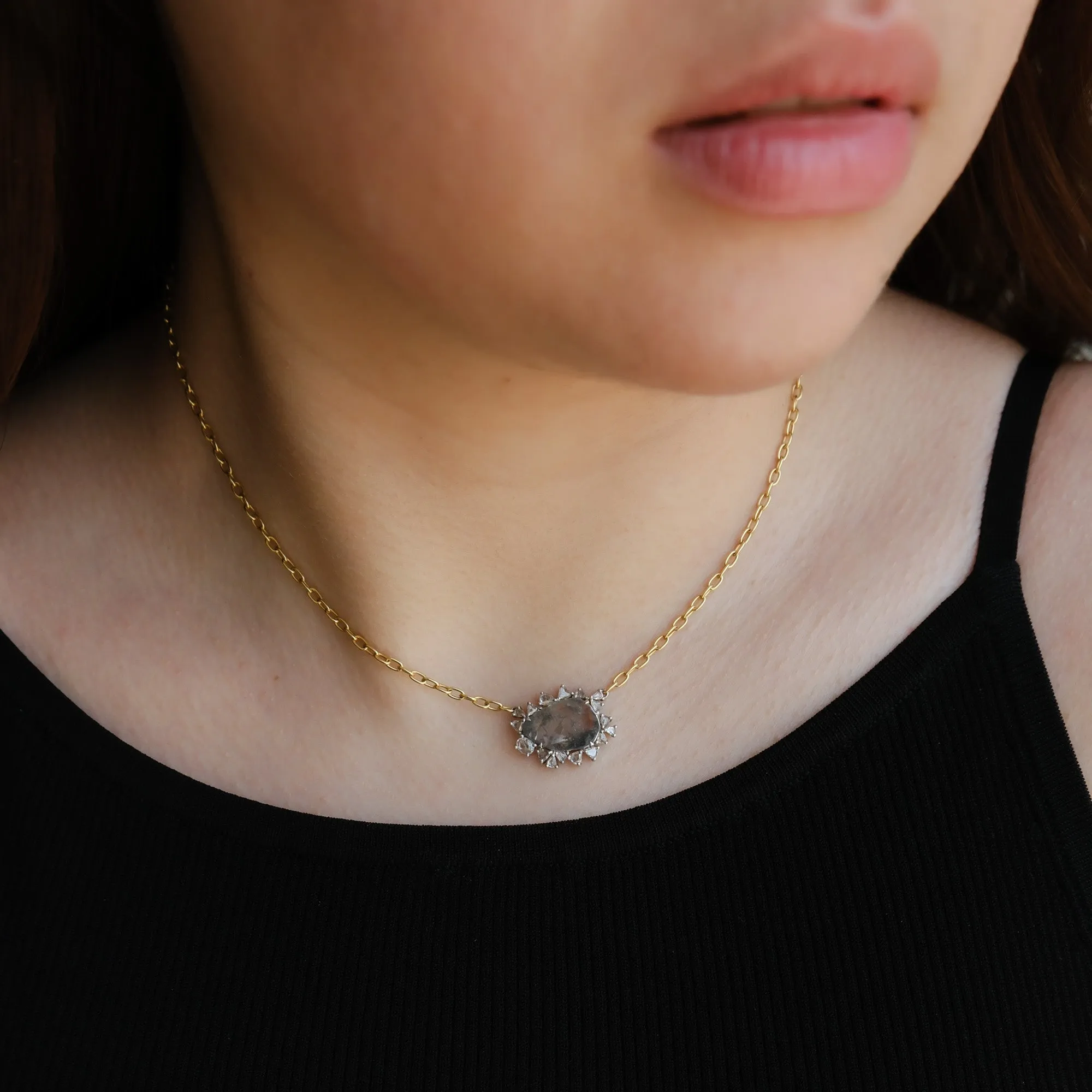 Organic Beauty Helios Diamond Pendant
