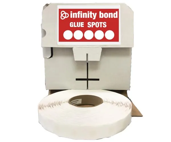 Permanent Glue Spots - 3/4" Super High Tack with High Profile