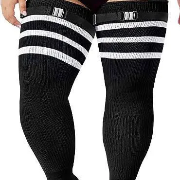 Plus Size Womens Thigh High Socks for Thick Thighs- Extra Long & Thick Over the Knee Stockings- Leg Warmer Boot Socks