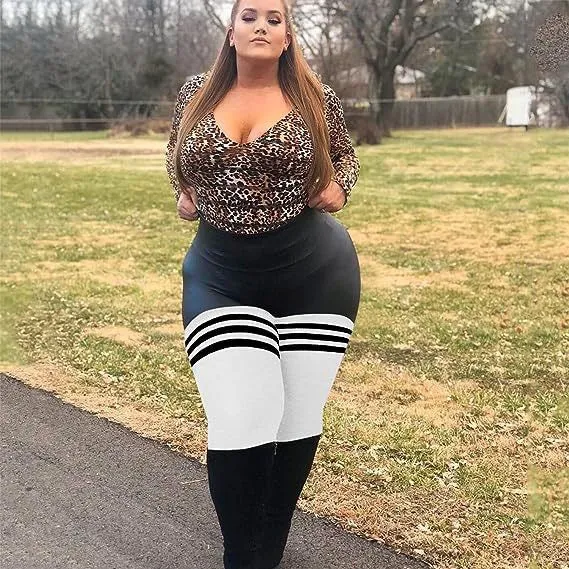 Plus Size Womens Thigh High Socks for Thick Thighs- Extra Long & Thick Over the Knee Stockings- Leg Warmer Boot Socks