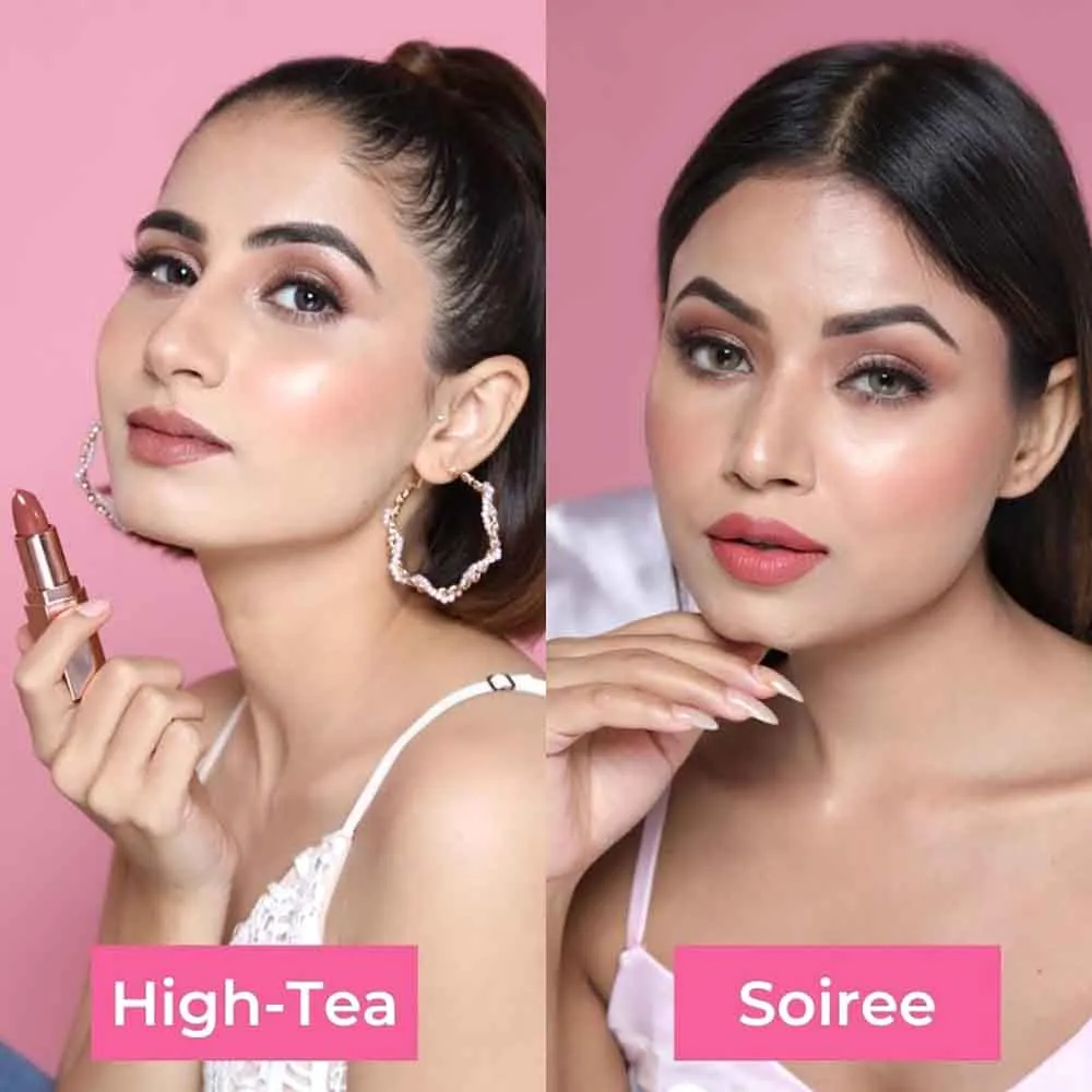 Plush Matte Lipsticks Combo Pack (HIGH TEA   SOIREE)