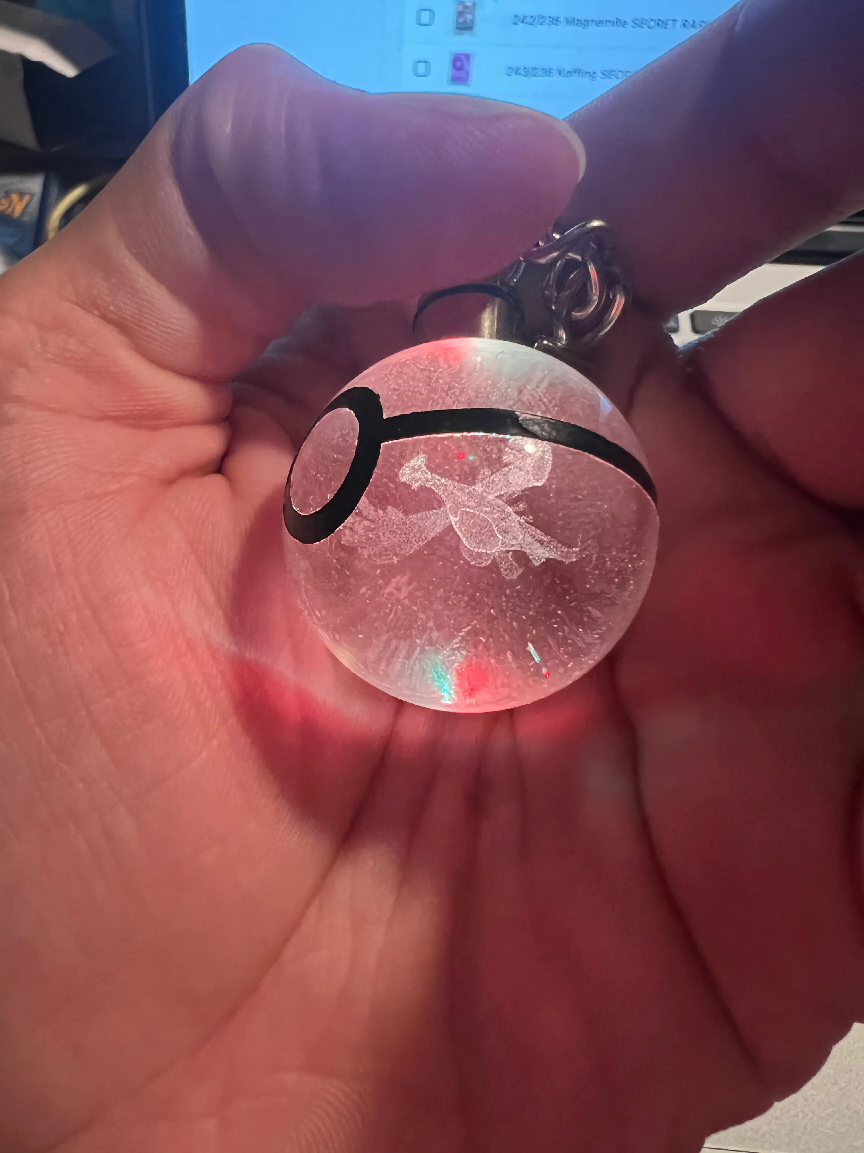 Pokemon Lugia LED Light Up Keychain