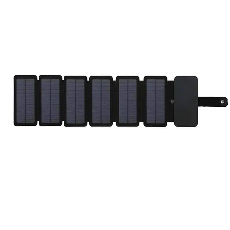 Portable Solar USB Charging Panel Outdoor Multifunctional Foldable 5V 1A USB Output Device Camping Charger w/ High Power Output