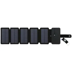 Portable Solar USB Charging Panel Outdoor Multifunctional Foldable 5V 1A USB Output Device Camping Charger w/ High Power Output