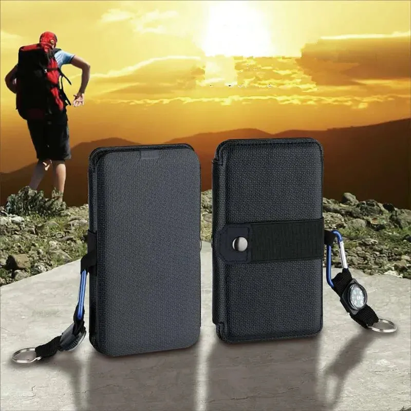 Portable Solar USB Charging Panel Outdoor Multifunctional Foldable 5V 1A USB Output Device Camping Charger w/ High Power Output