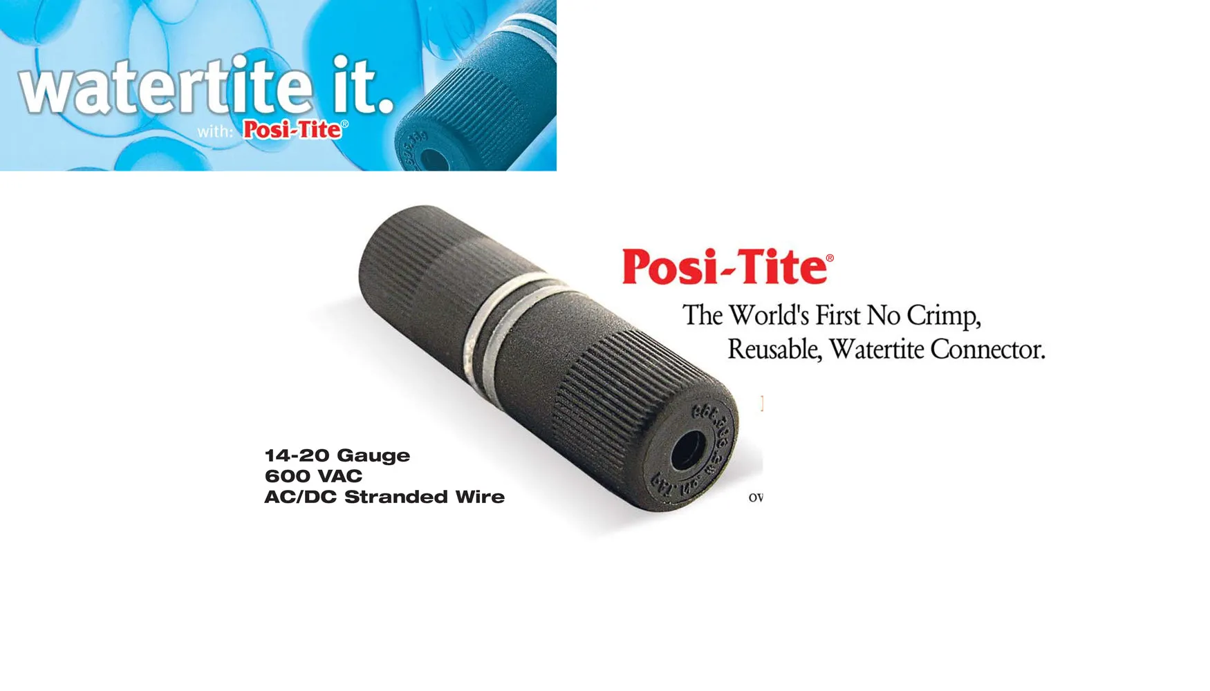 Posi Tite® Watertight Connector